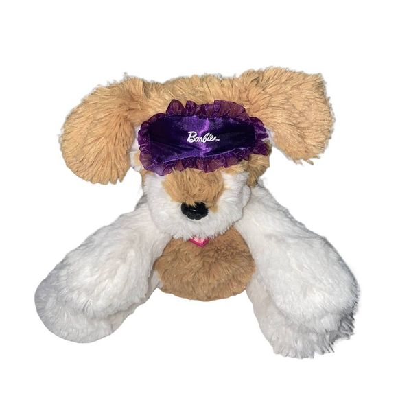 Mattel Barbie Sleepover Animated Puppy Dog 8" Plush Stuffed Animal Purple - Picture 2 of 7